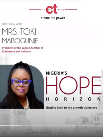 CT Interview with Mrs Toki Mabogunje, President of the Lagos CCI 2021-01