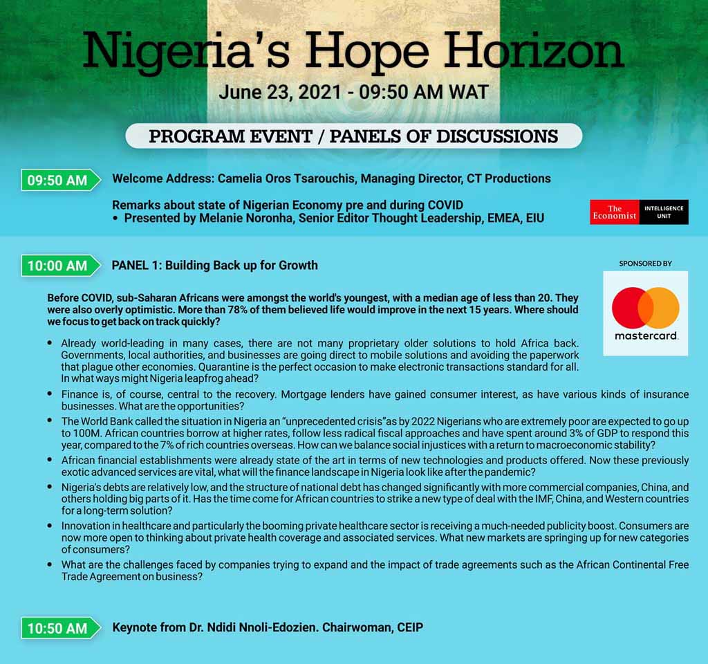Nigeria’s Hope Horizon 2021 - Event Panel 1