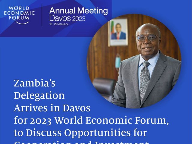 Delegation from Zambia to participate at the 2023 World Economic Forum