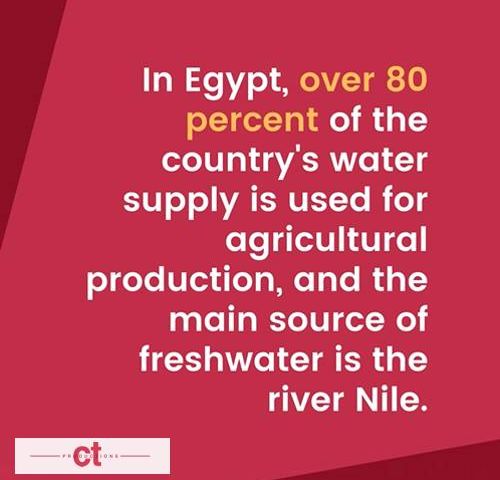 CT productions - Egypt's government exploring innovative ways to secure future water needs