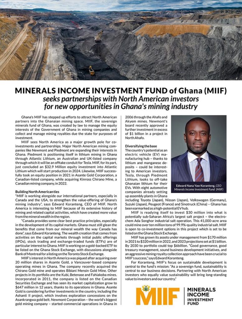 MINERALS INCOME INVESTMENT FUND of Ghana (MIIF)