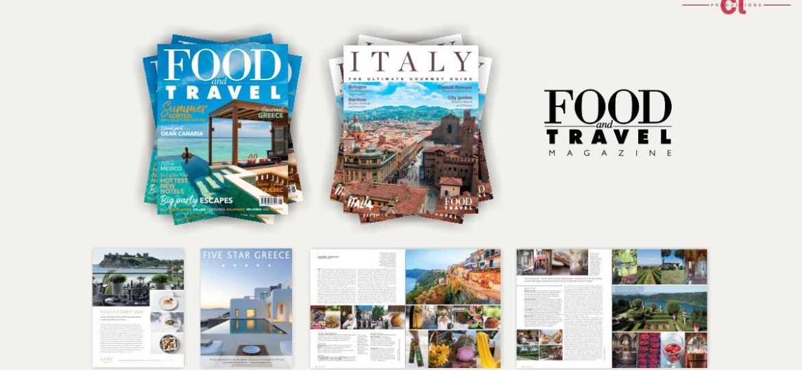Food and Travel magazine cover article 25-04-02