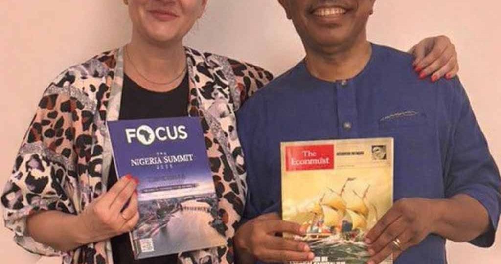 Managing Director Camelia Oros Tsarouchis met with the Head of Corporate Communications of Dangote Group